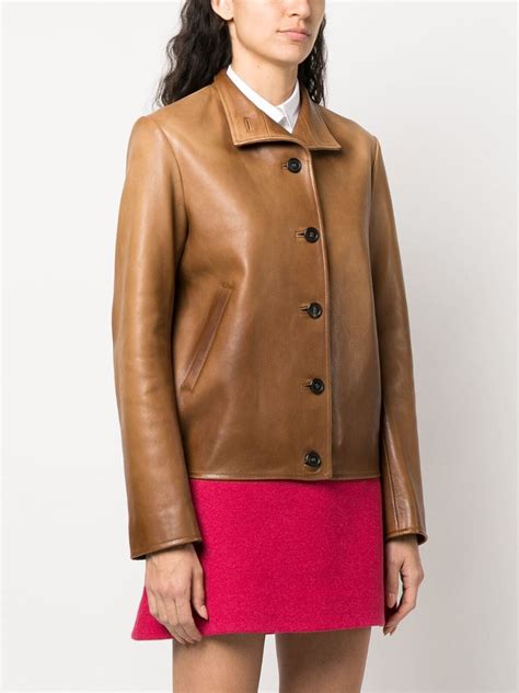 miu miu coat leather wool|Luxury Women's Coats and Jackets .